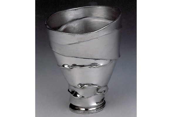   Kiddush Cup  , 1995, pewter, 4x3.5x3.5 inches  