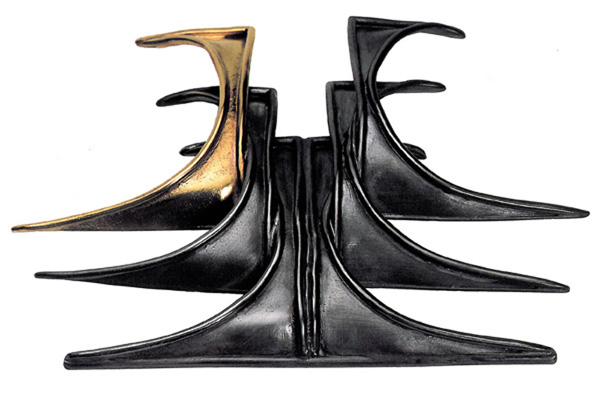   Pin  , 1985, sterling silver and 18k gold, 0.5x3.5x2.5 inches  
