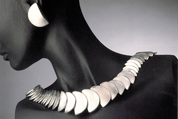   Chocker and Earring  , 1986, sterling silver, 0.5x1.5x5.5 inches  