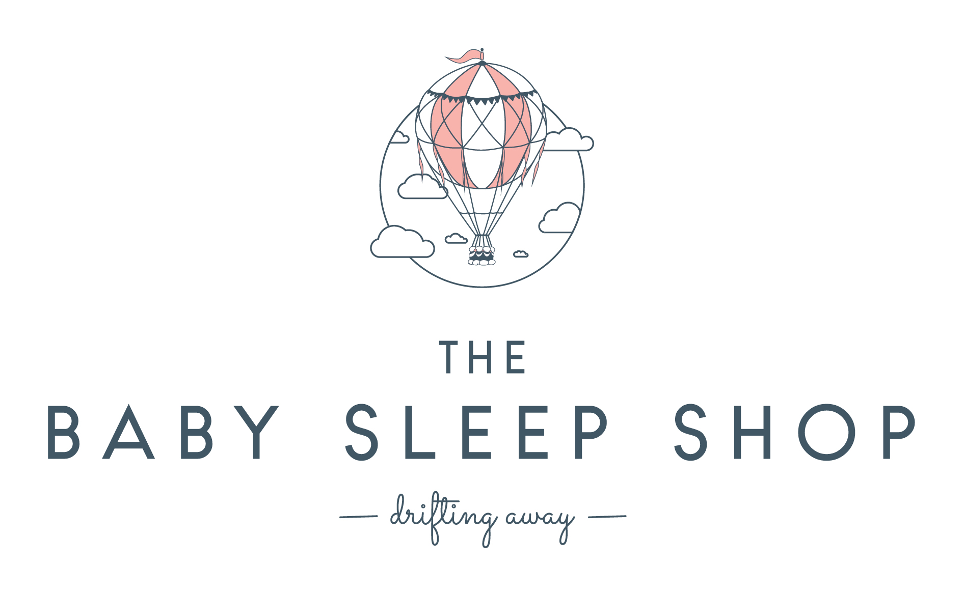 Logo design, branding and brand styling for The Baby Sleep Shop, online boutique for quality baby sleepwear. Brand by Ditto Creative Brand stylists, branding agency Kent