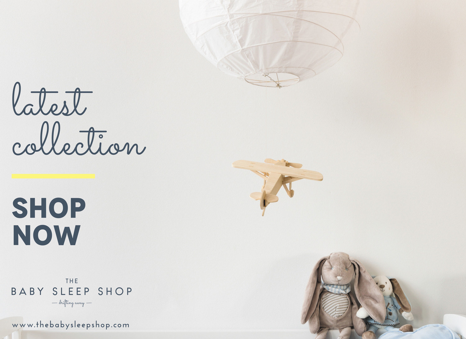 Logo design, branding and brand styling for The Baby Sleep Shop, online boutique for quality baby sleepwear. Brand by Ditto Creative Brand stylists, branding agency Kent
