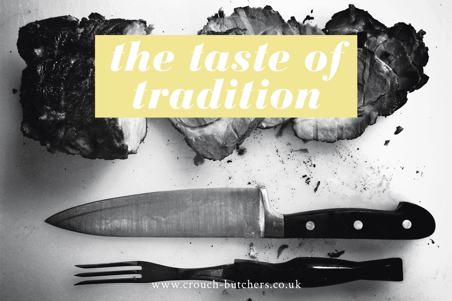 Crouch independent family butcher Kent, logo design and branding by Ditto Creative, branding agency Kent