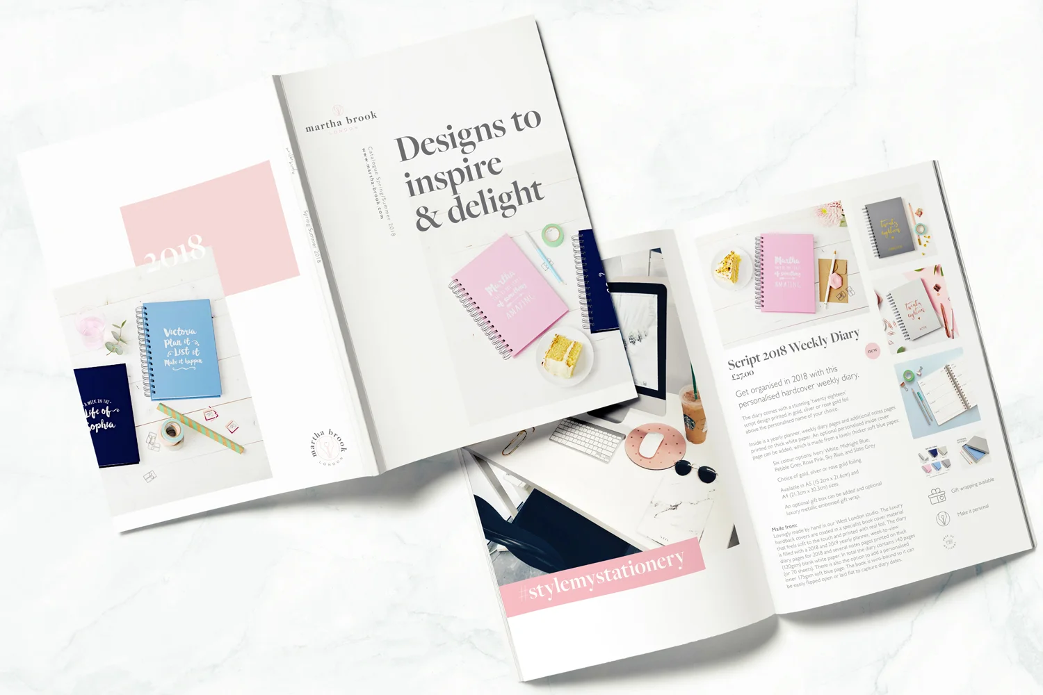 Martha Brook London, logo design and brand styling by Ditto Creative, boutique branding agency, Kent