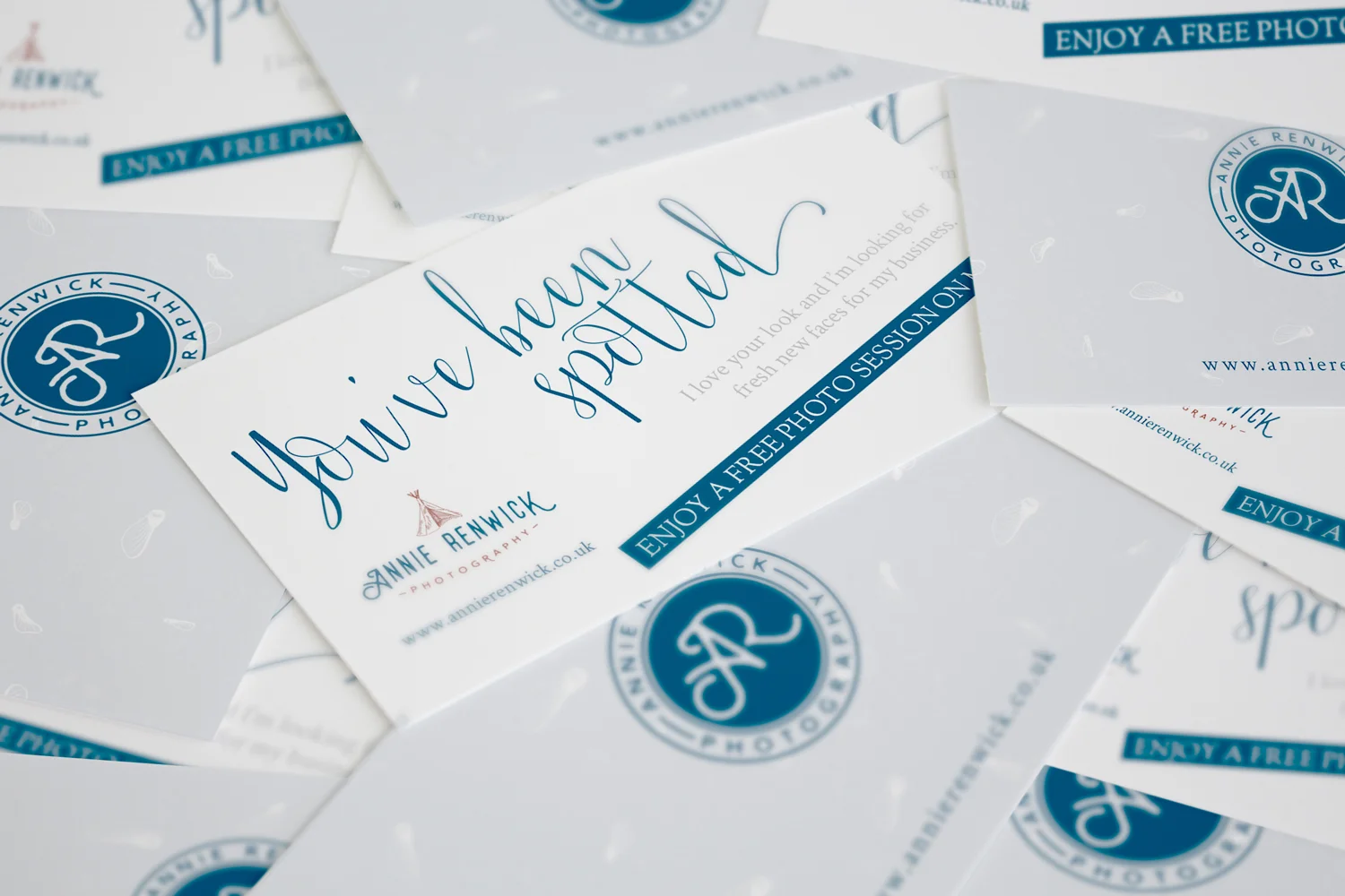 Brand identity, logo design and squarespace web design for Annie Renwick, fine art childrens photographer in Devon. Brand created by Ditto Creative, boutique branding agency in Kent specialising in branding for small businesses