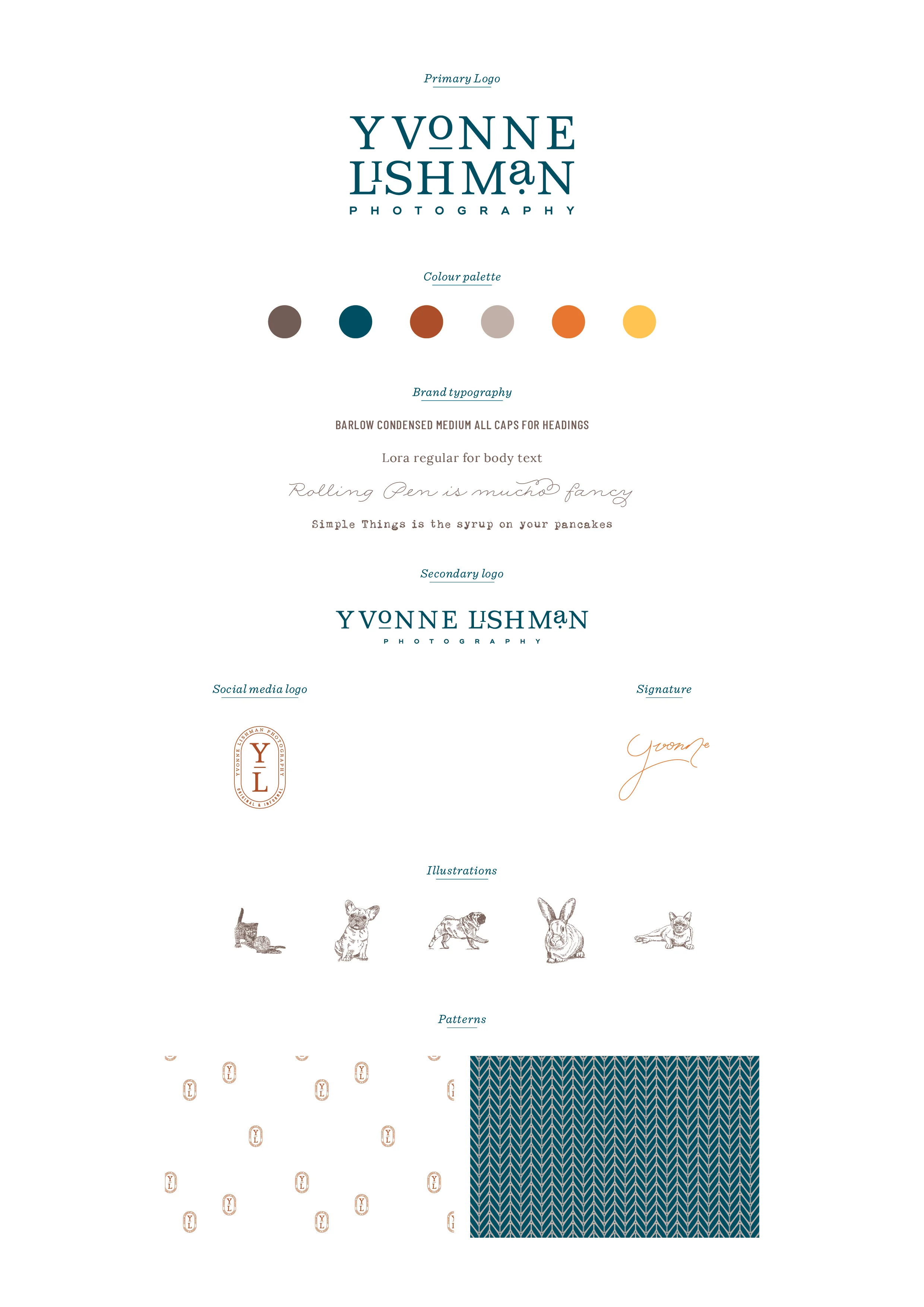 Yvonne Lishman Photography logo design and brand identity by Ditto Creative, branding agency Kent