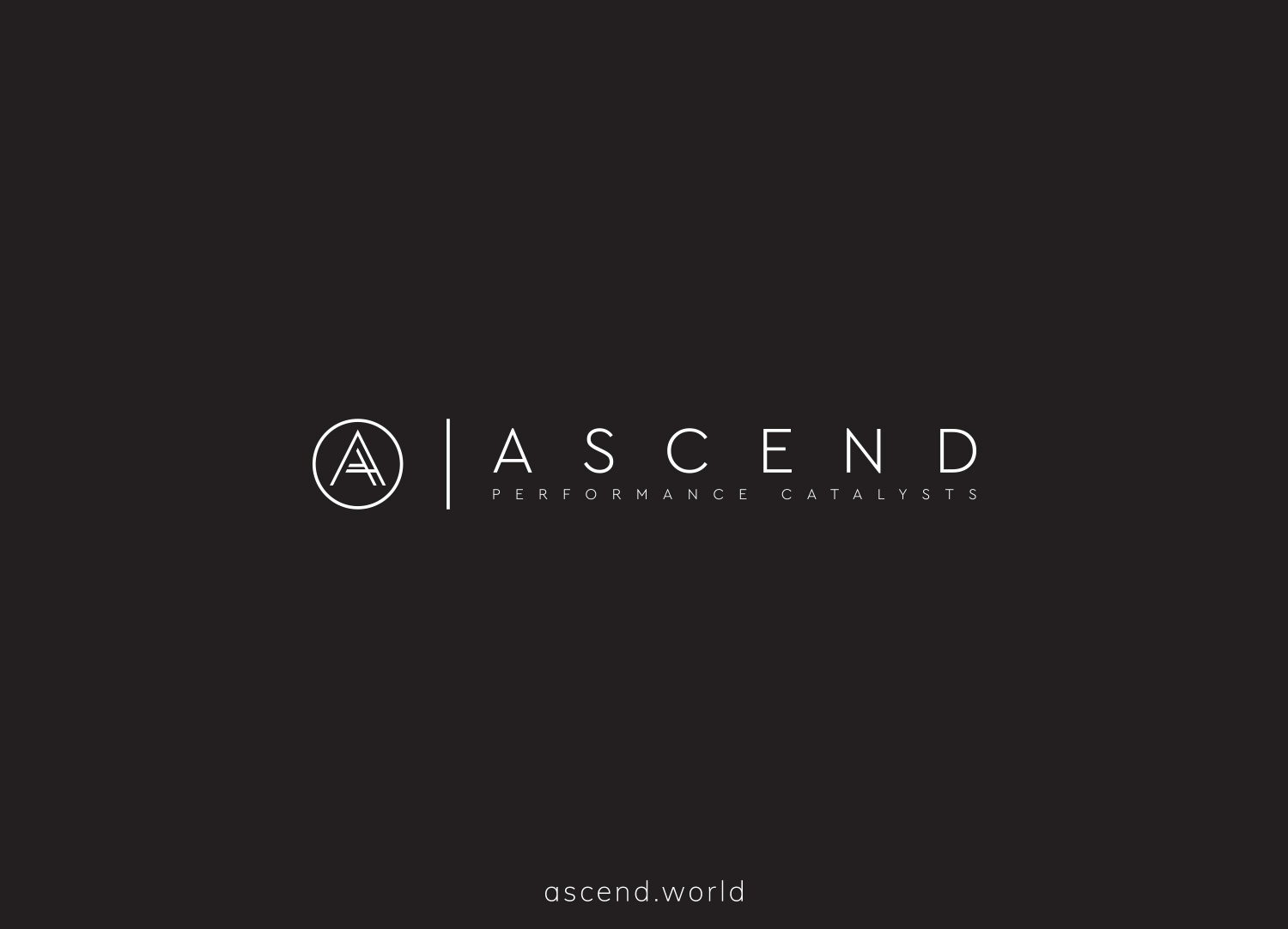 Ascend logo design and brand identity by Ditto Creative, branding agency Kent