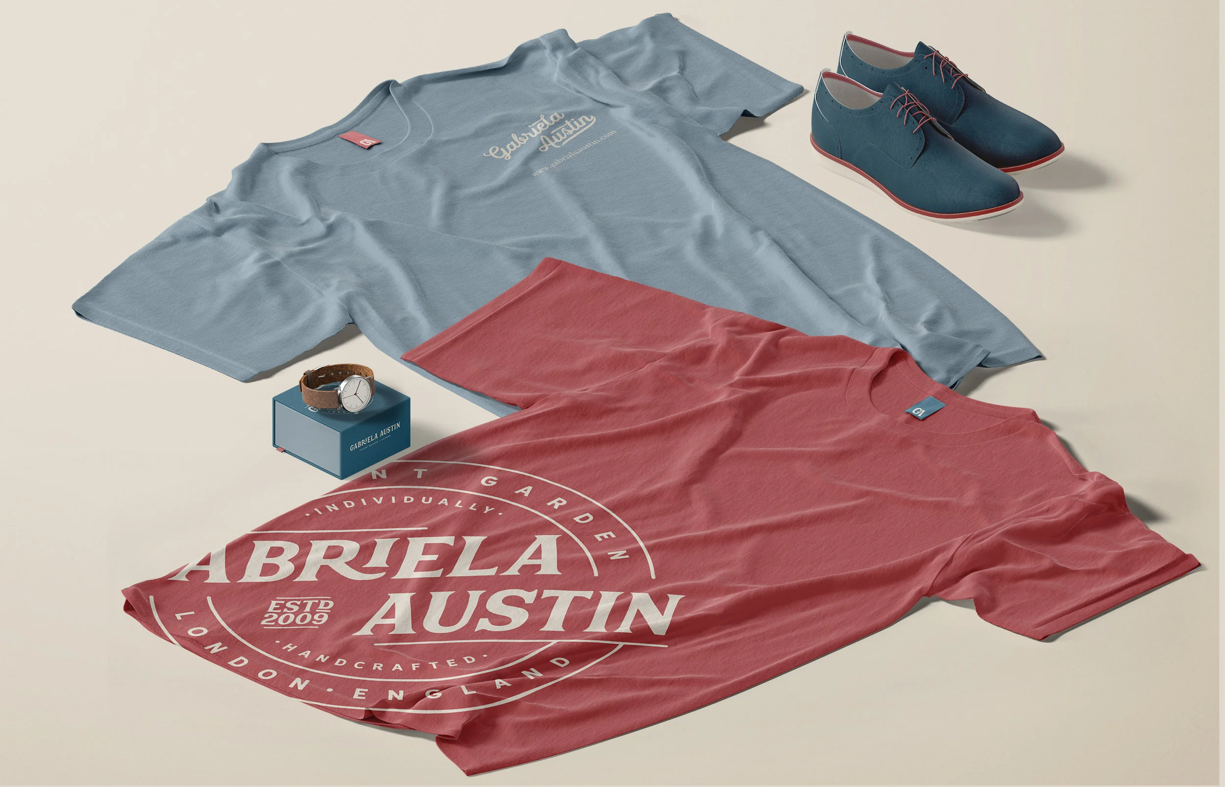 brand identity and logo design for Gabriela Austin, small business branding by Ditto Creative, boutique branding agency in Kent