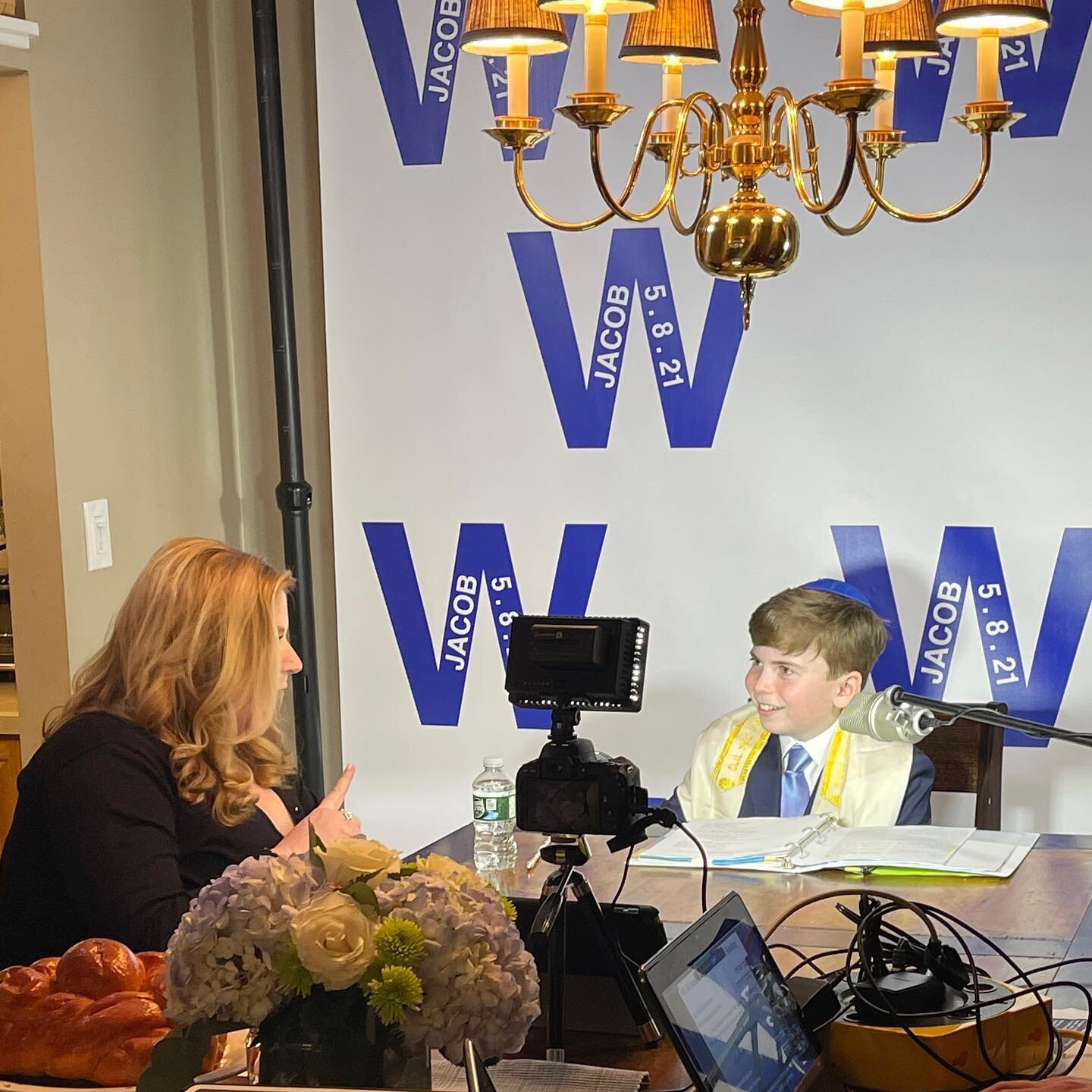 We had a great time Zooming with Jacob for his at-home virtual Bar Mitzvah! Check out the custom backdrop that we provided! Are you looking to livestream your special occasion from home? 

Call 732-239-2430 or email Office@PictureUsPerfect.Com and le