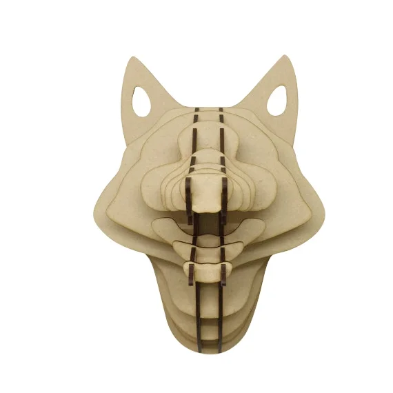 Fox Wooden Animal Trophy Head