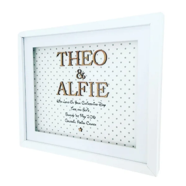 Christening Frame Gift Ideas Personalised