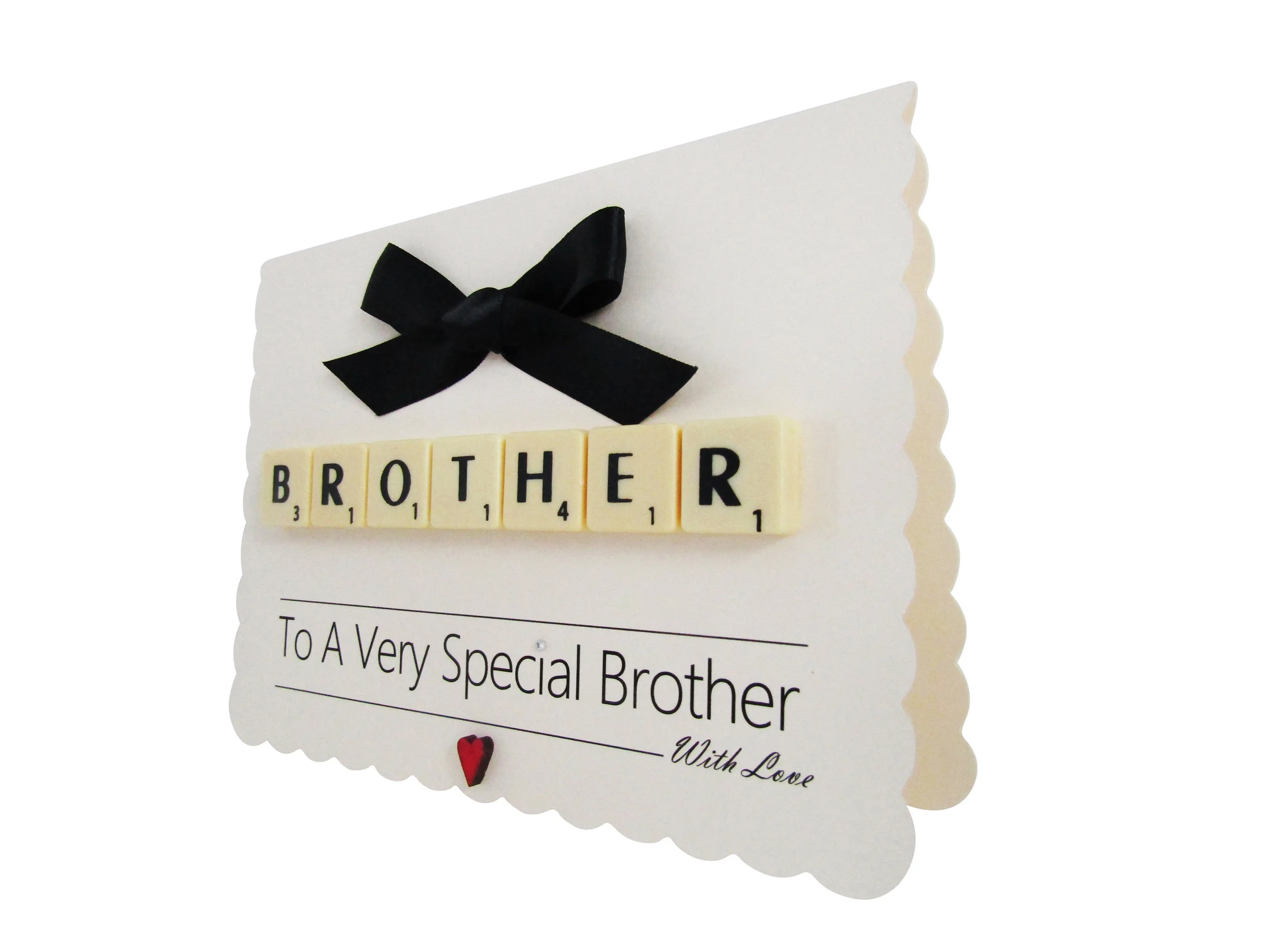 Personalised Brother Scrabble Greeting Card