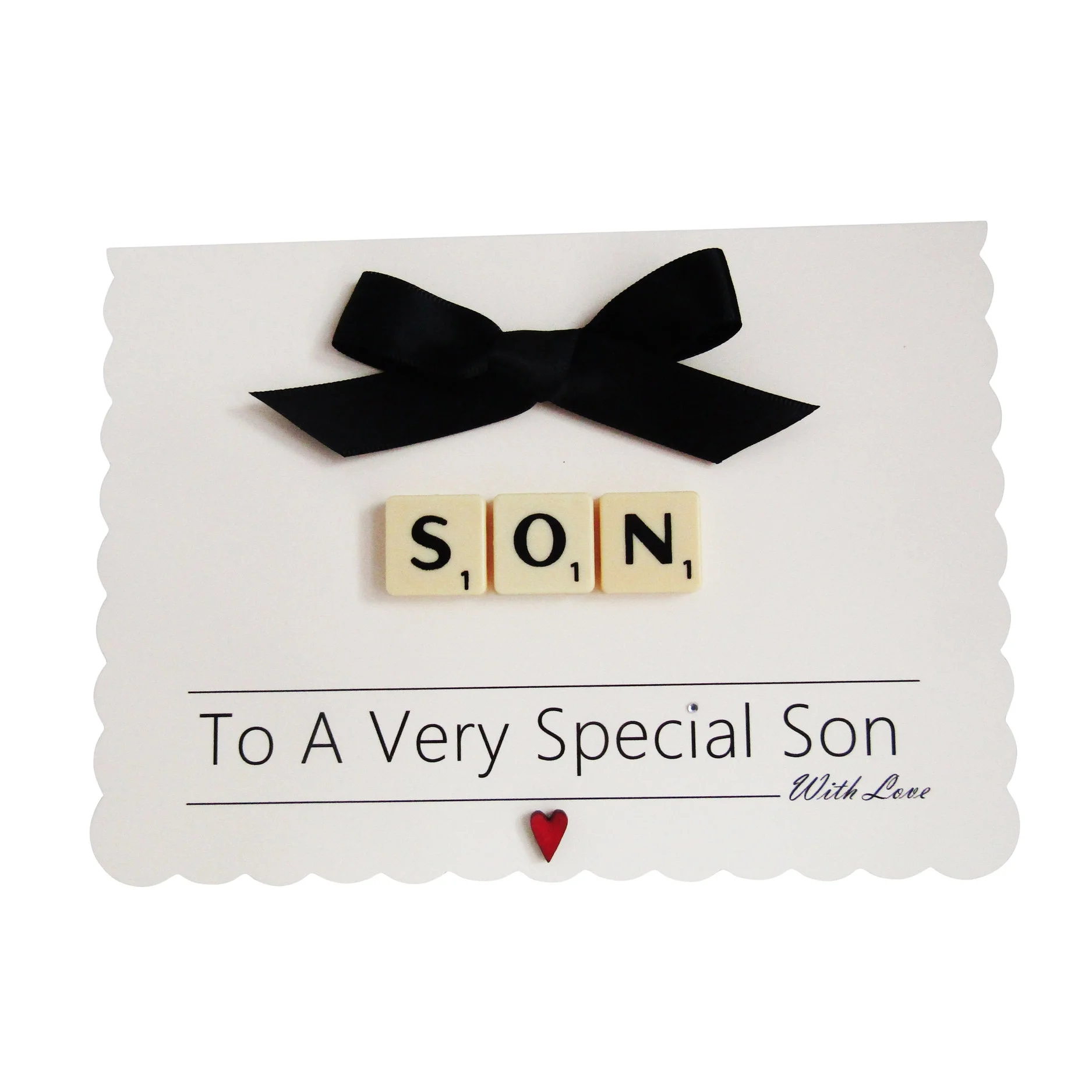 Handmade Son Scrabble Birthday Card
