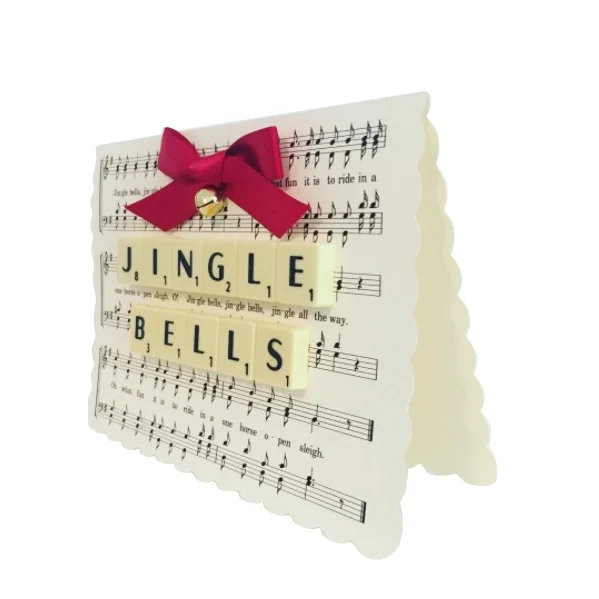 Jingle Bells Scrabble Christmas Card