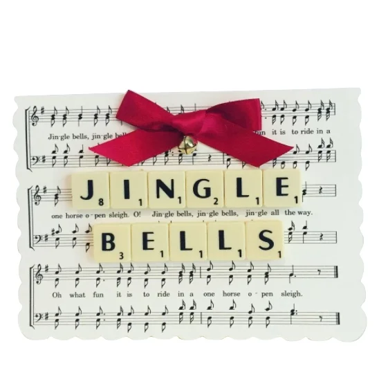 Handmade Scrabble Personalised Card