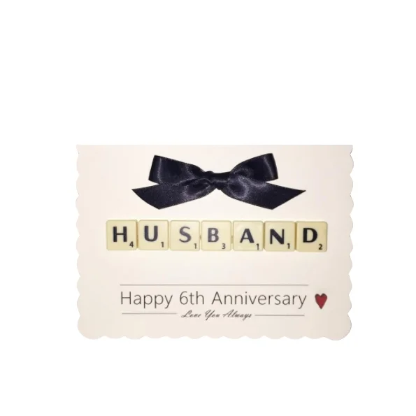 Husband Wedding Anniversary Handmade Card