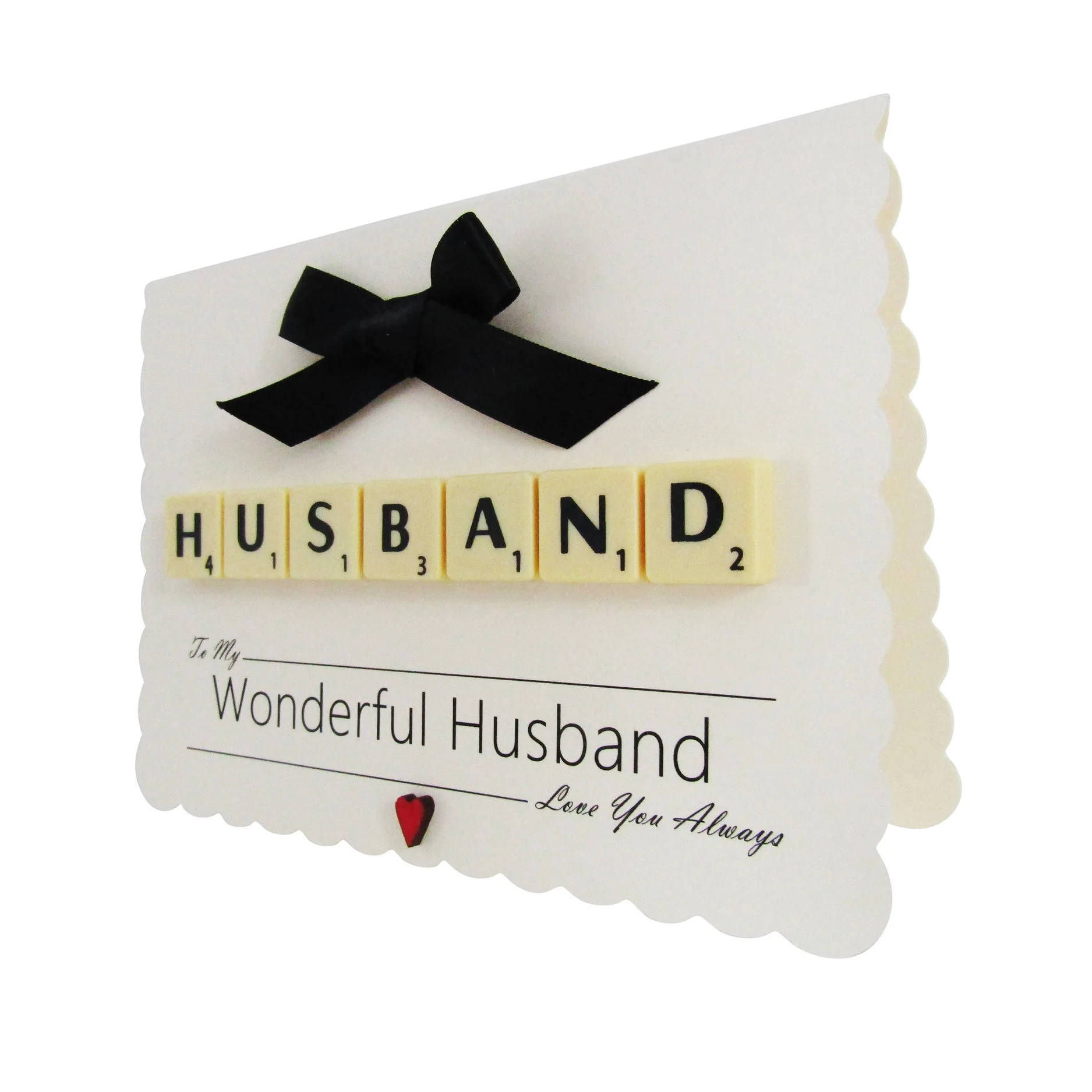 Valentines Scrabble Card for Him