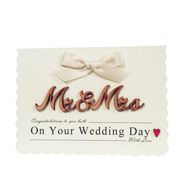 Mr & Mrs Personalised Wedding Card