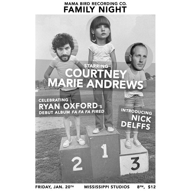 Real happy to be joining my @mamabirdrc labelmates @courtneymarieandrews &amp; @oxfordryan at @mississippistudios tonight. I'm on first.