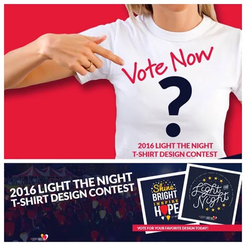 2016 Light The Night T-Shirt Contest - Facebook Post