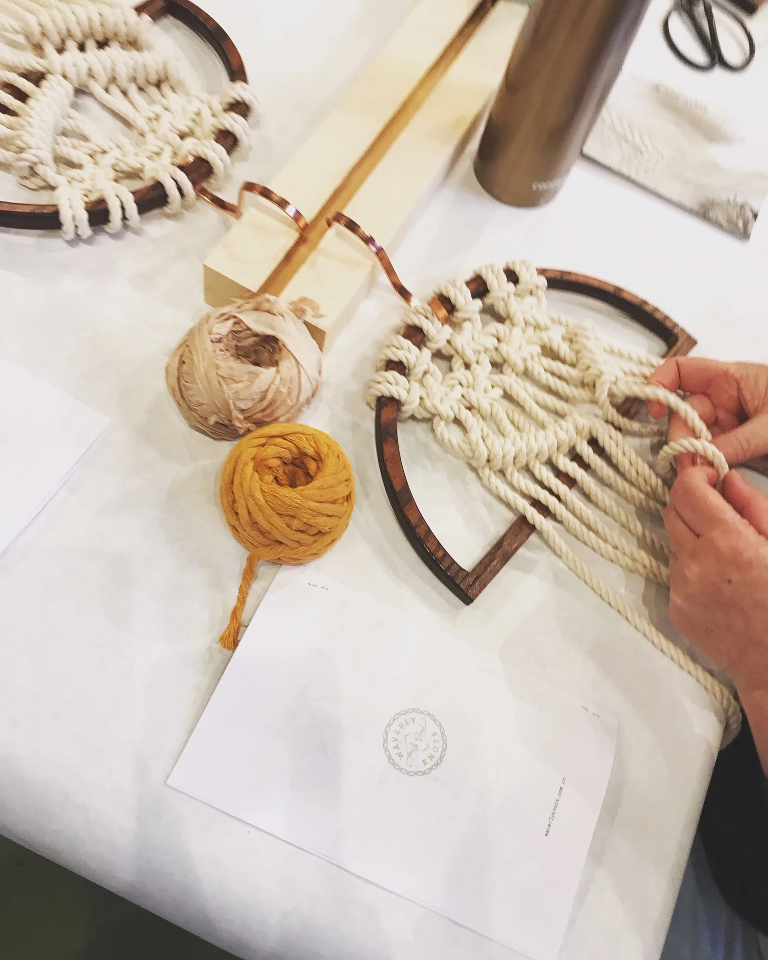 Macramé with Waverly Knots