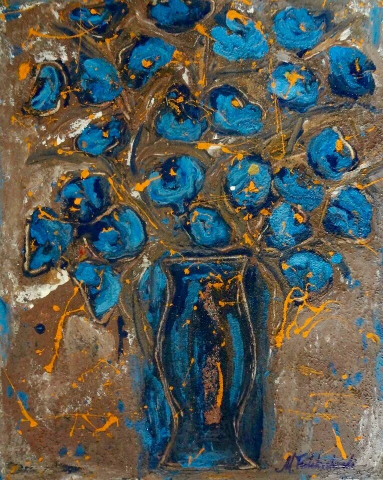 Blue Flowers.