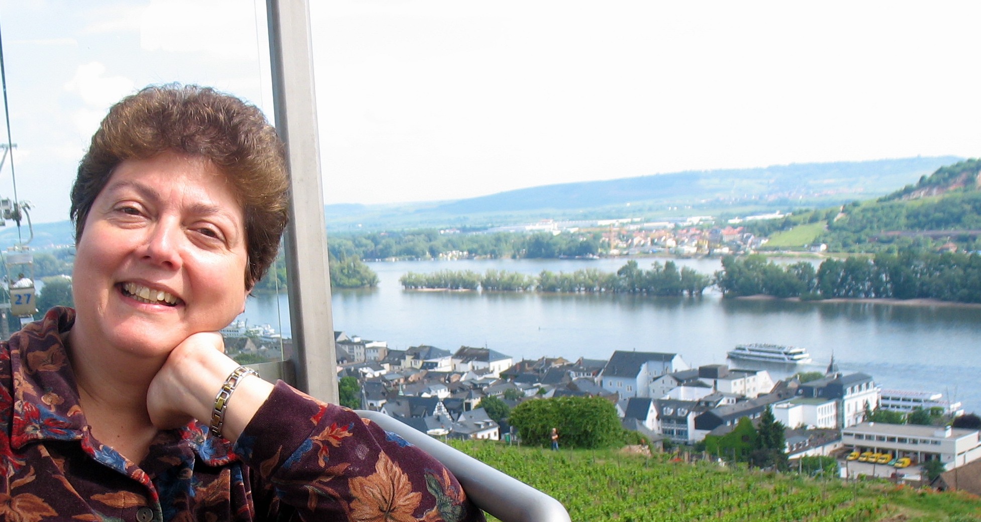 DR. ADA BY THE RHINE RIVER IN GERMANY, 2006