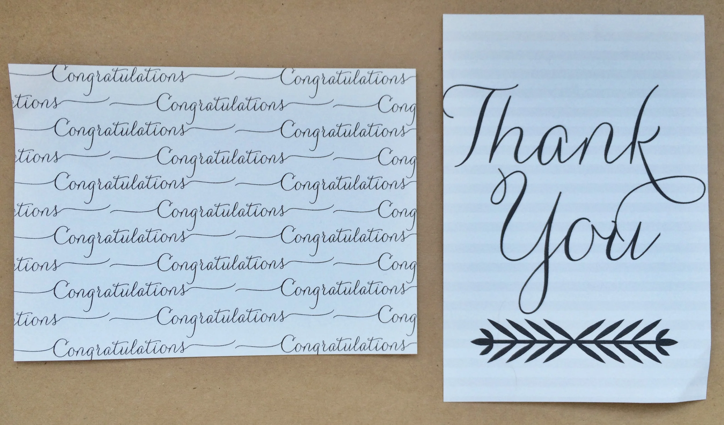 Congratulations/Thank You 2-Pack Set | $2