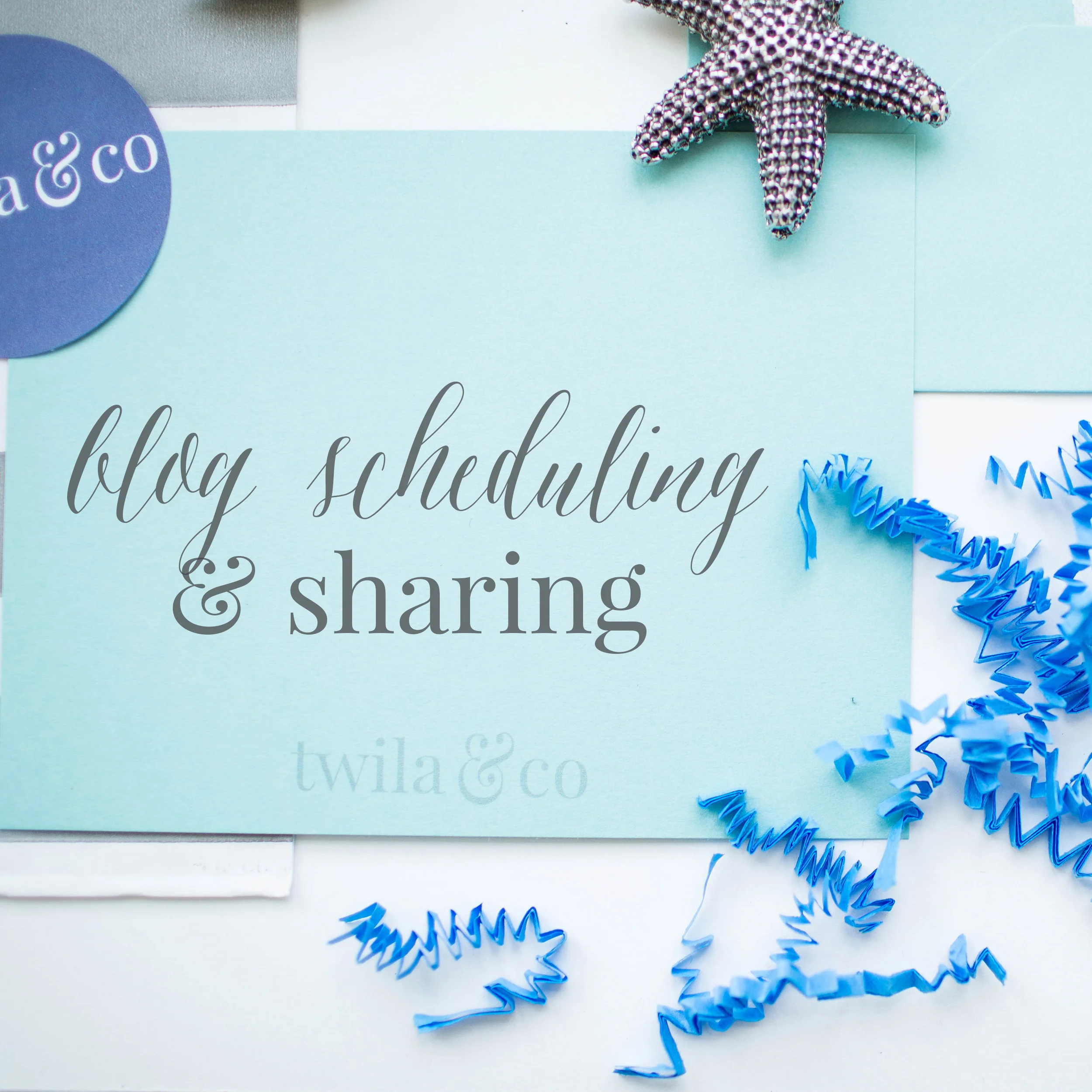Blog Scheduling & Sharing