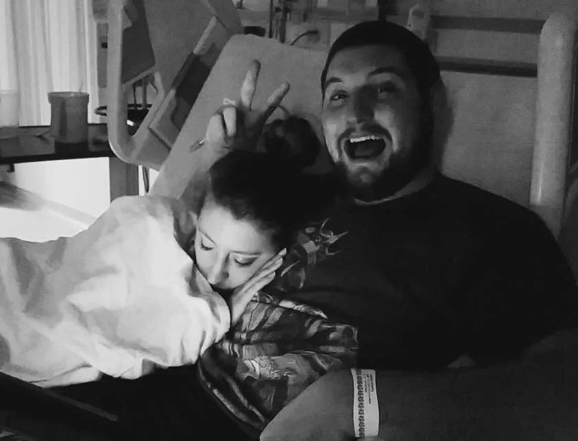 This is what happens when you slept on a cot all night and the doctors wake you up every 3 hours to take vitals: you fall asleep in the afternoon watching Rick &amp; Morty and your boyfriend's mom takes pictures of you.&nbsp;