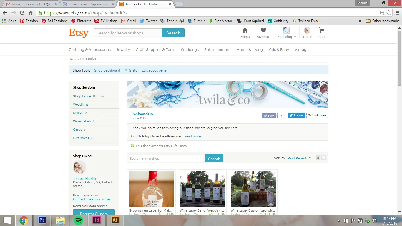 Etsy Shop