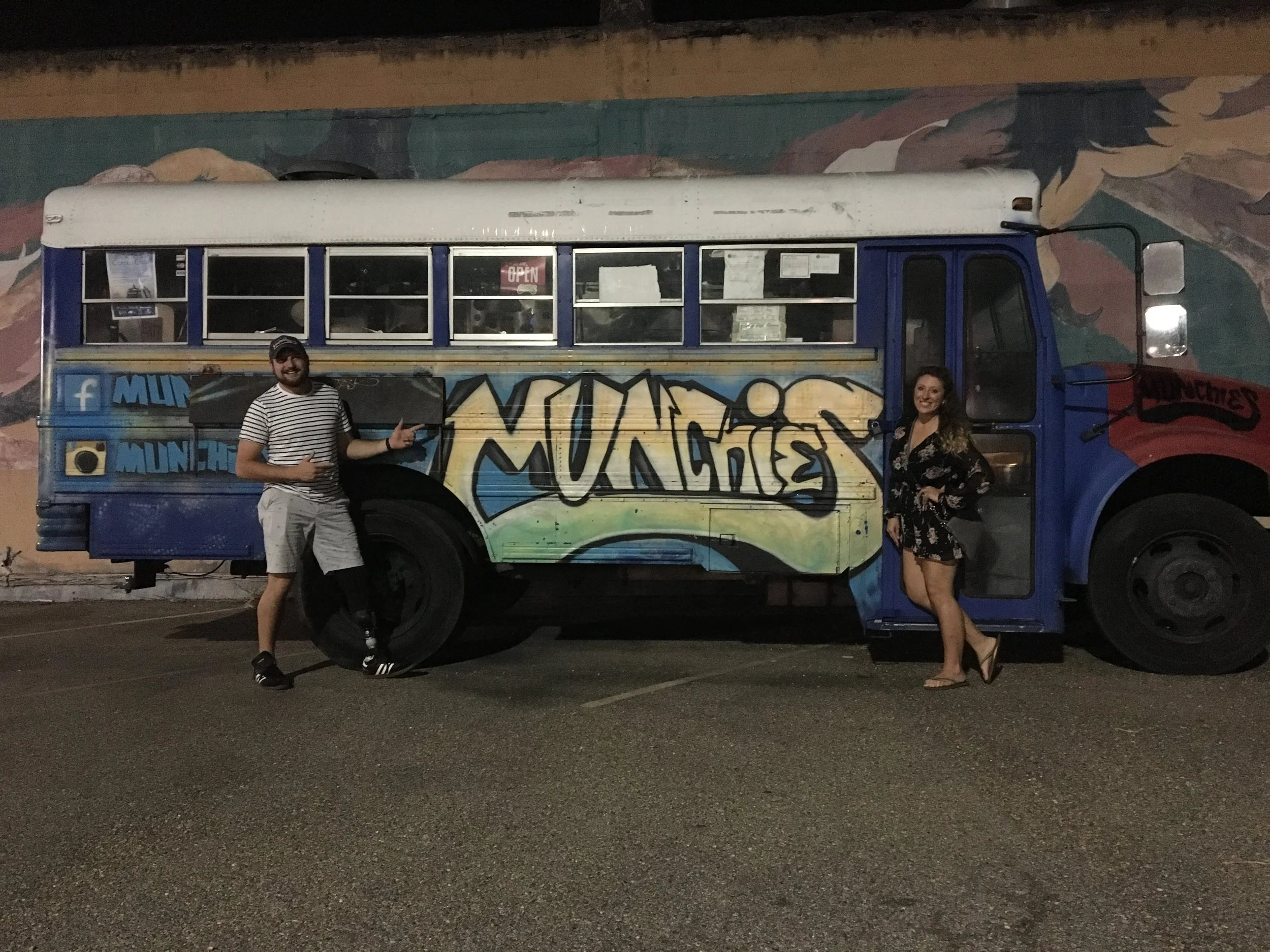 joa &amp; i at the munchies bus