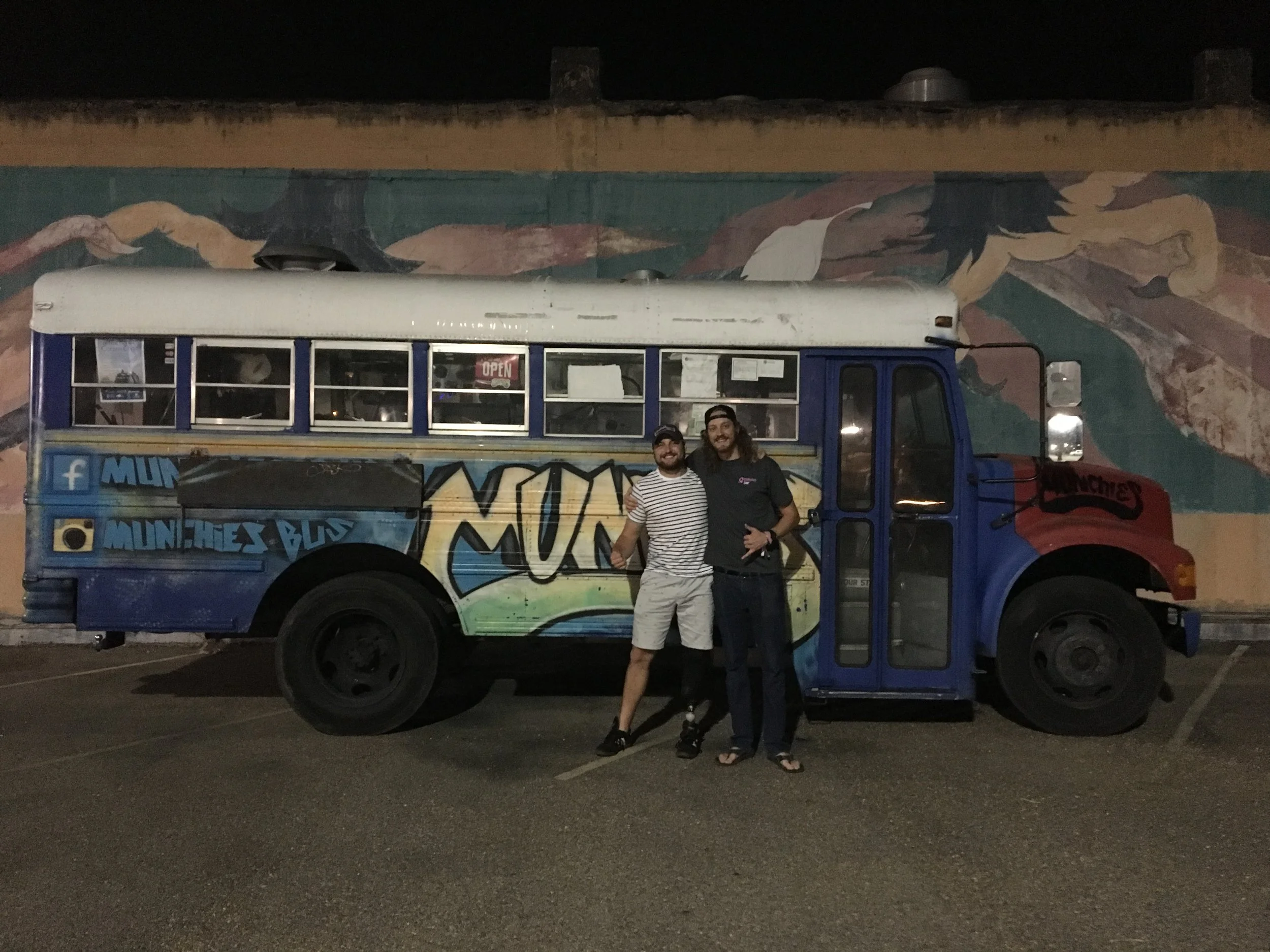 joe &amp; hank at the munchies bus