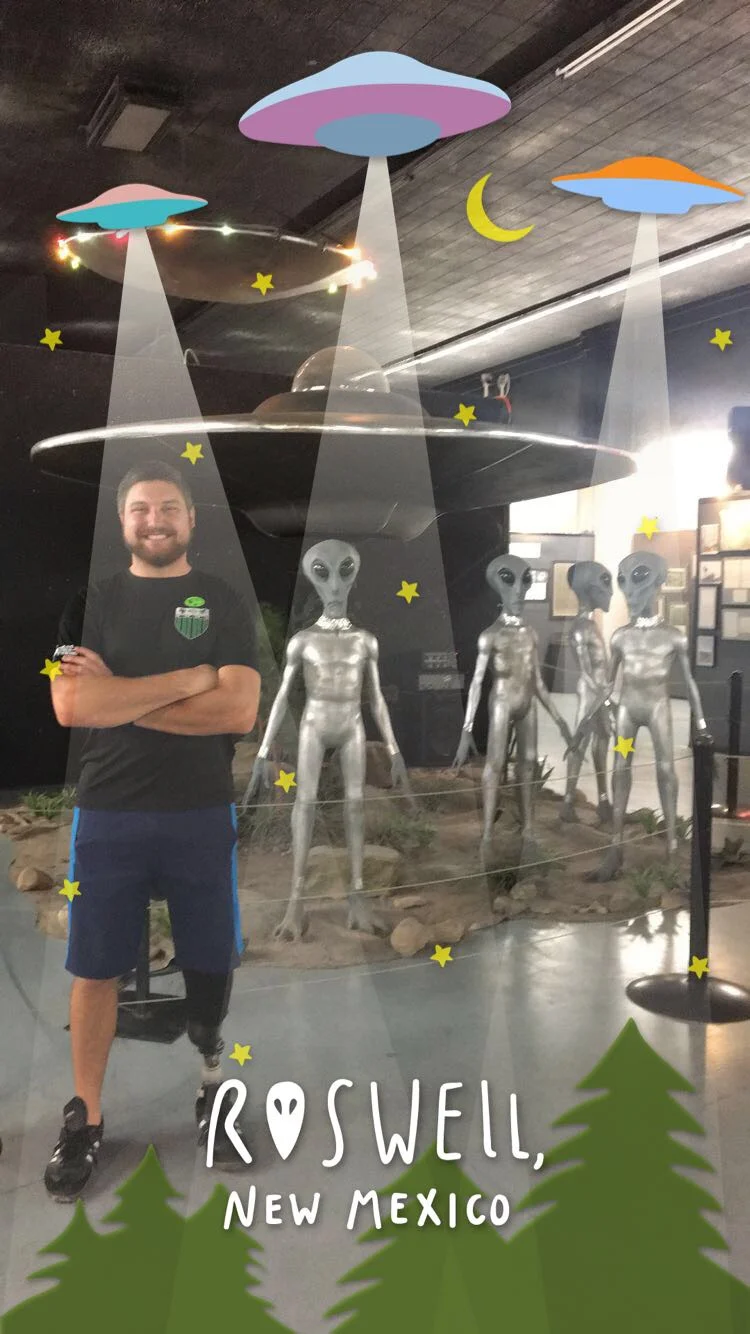 joe with a cheesy exhibit