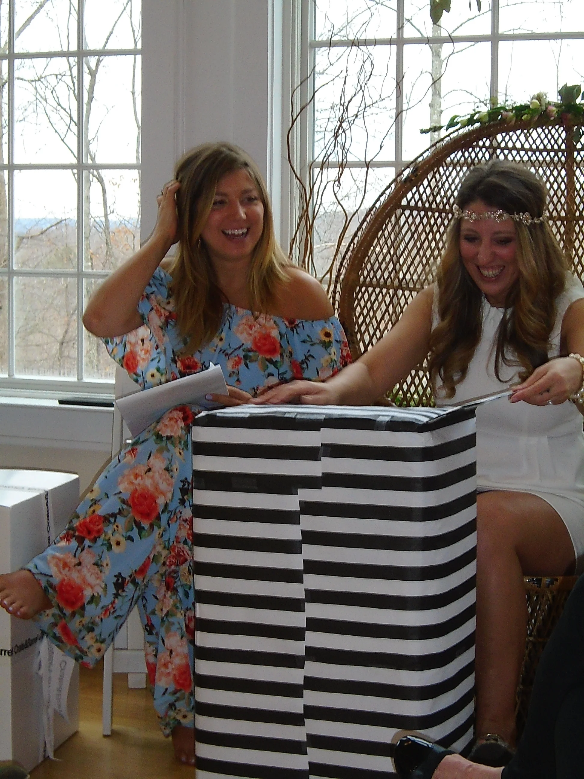 being goofs and opening gifts