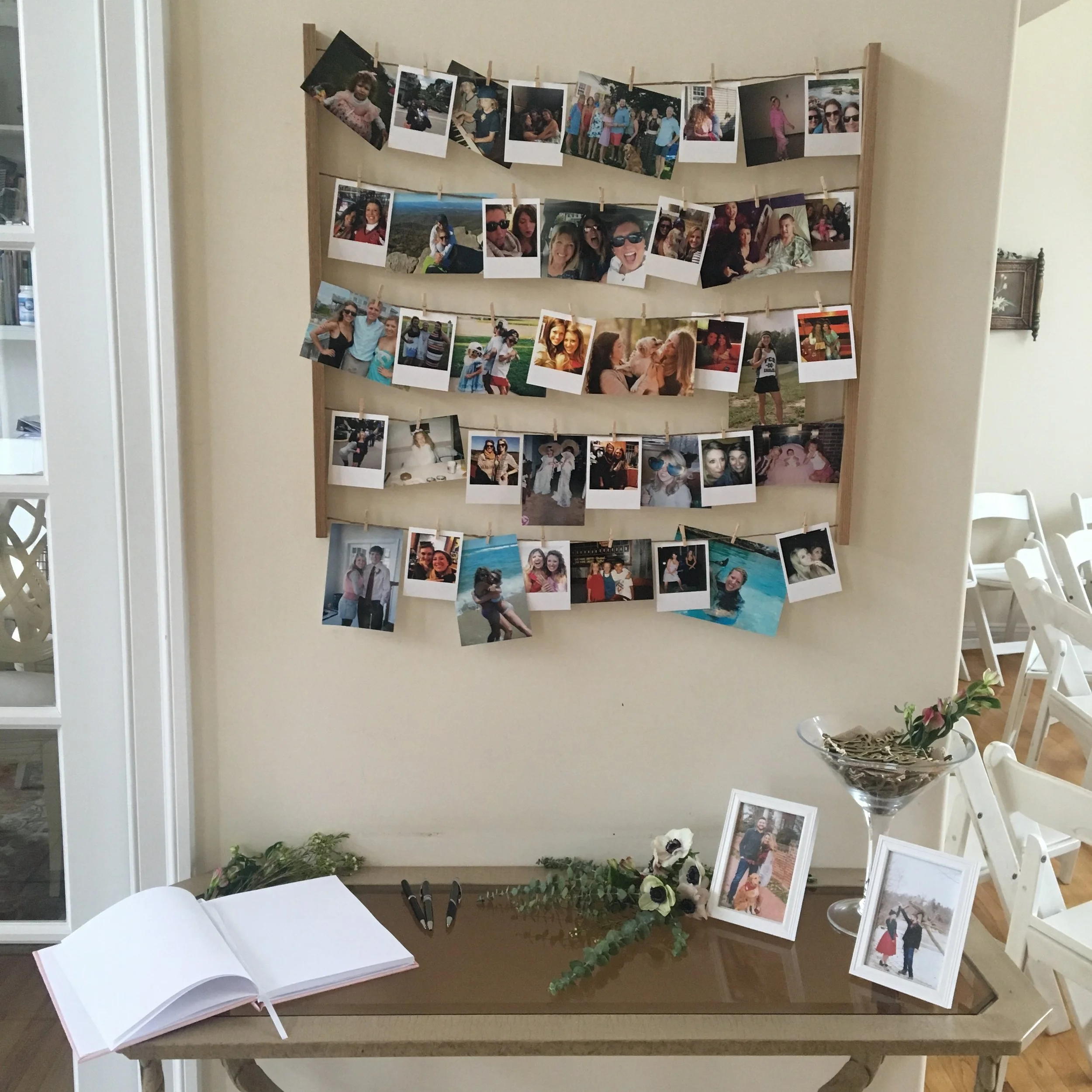 such a fun board of photo memories!