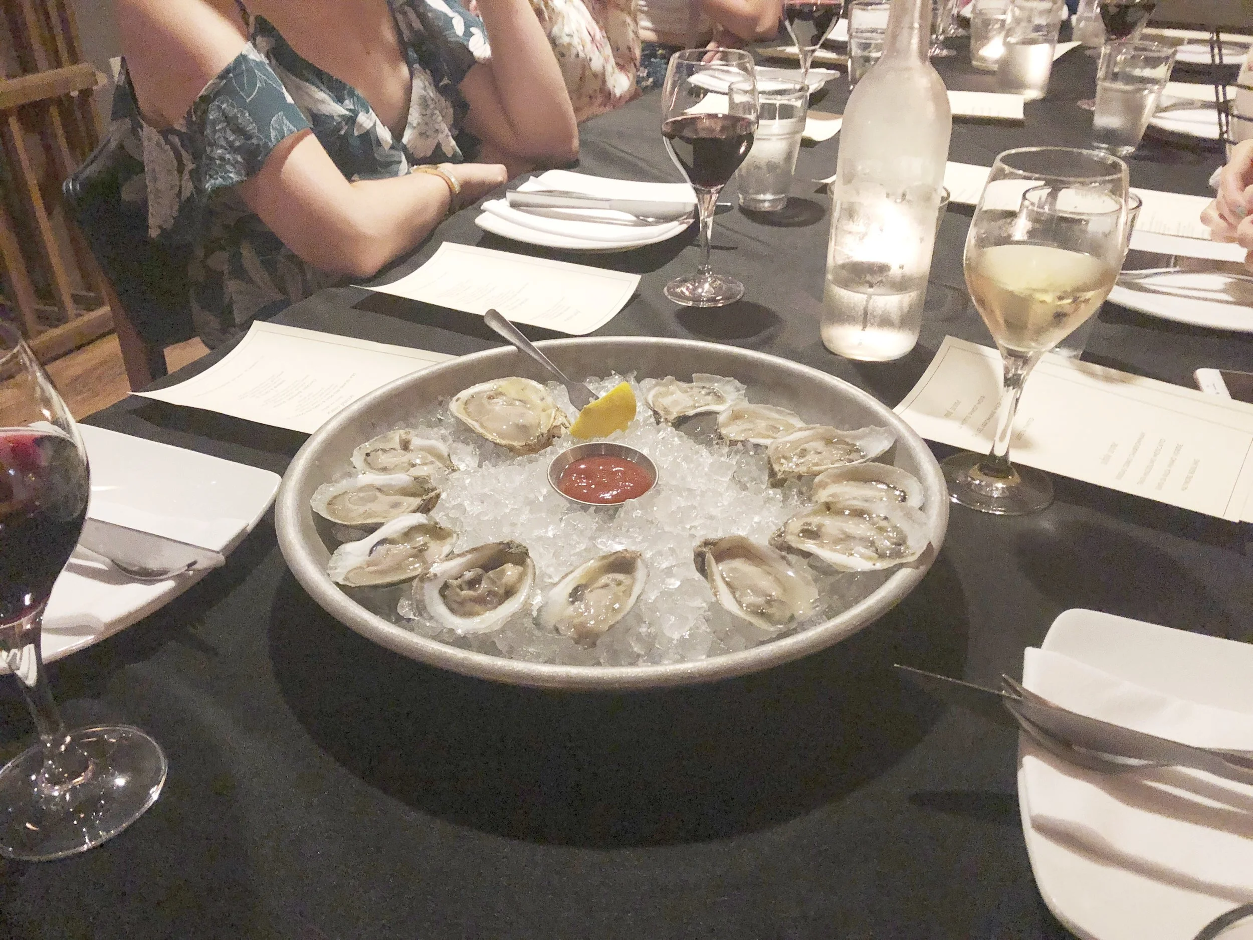 Of course we had to add an order of oysters because they are the BEST!