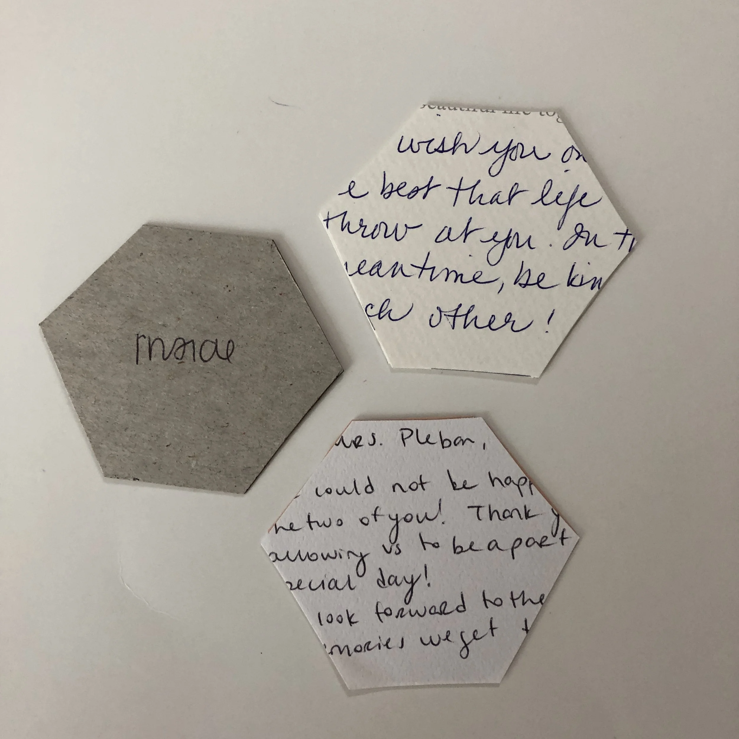 Inside of the card