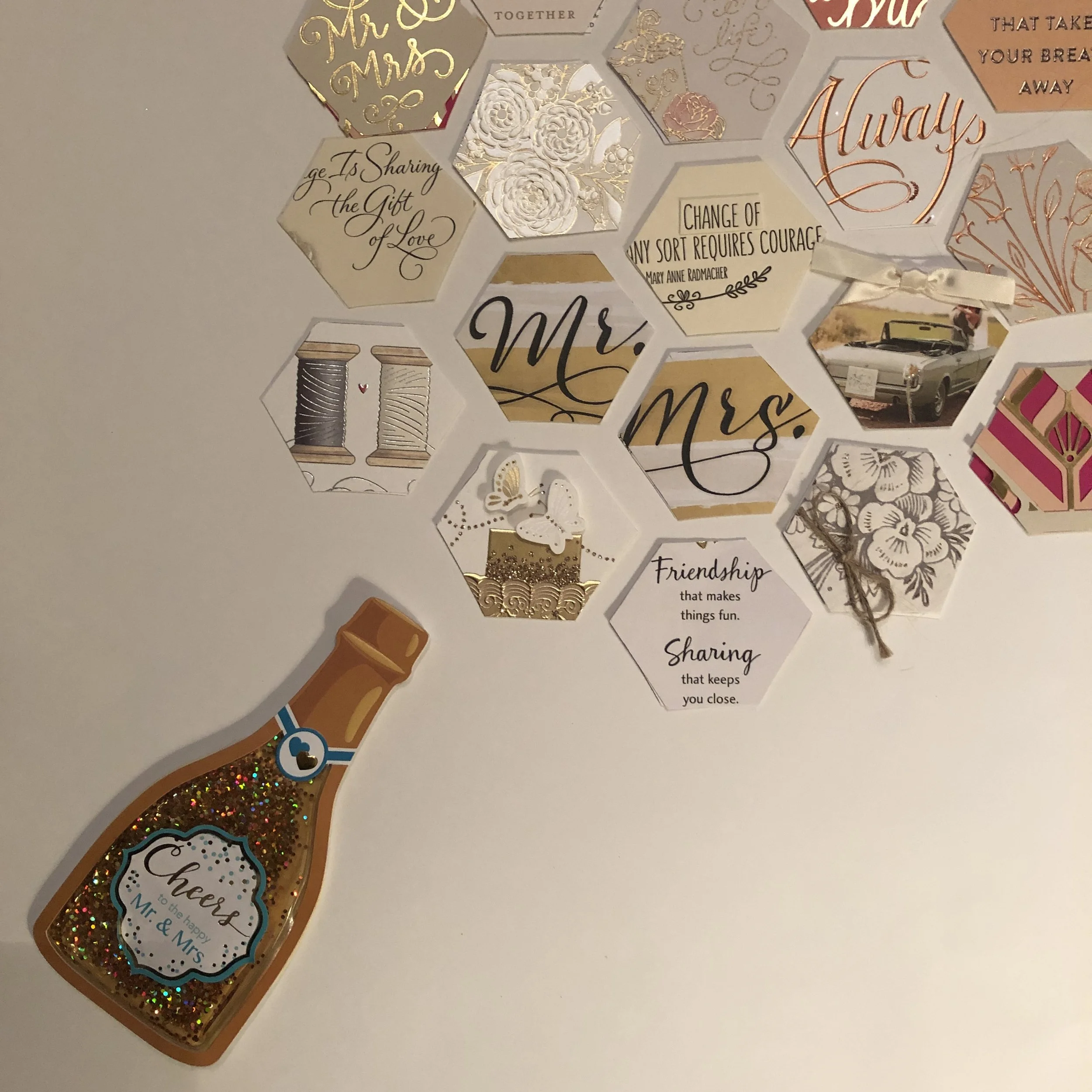 DIY Wedding Card Frame Design