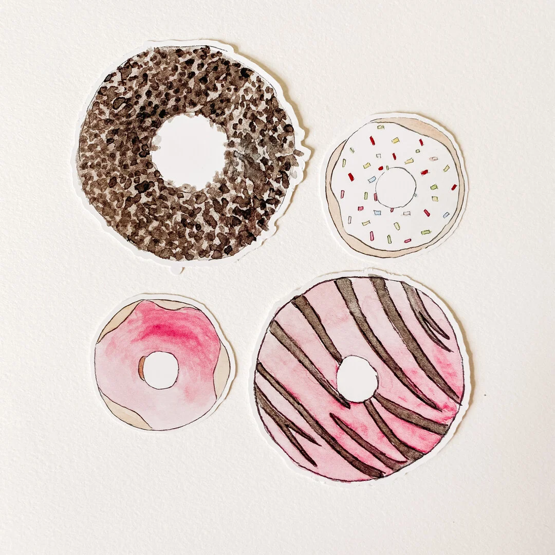 Happy National Donut Day!​​​​​​​​
​​​​​​​​
Can't celebrate with real donuts? DONUT WORRY! (See what I did there?) You can celebrate with our donut stickers and prints! Available in our shop. ​​​​​​​​
​​​​​​​​
​​​​​​​​
#johnnaelyse #nationaldonutday #