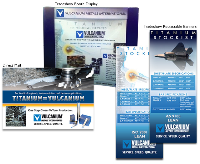 Booth graphics for Vulcanium Metals International