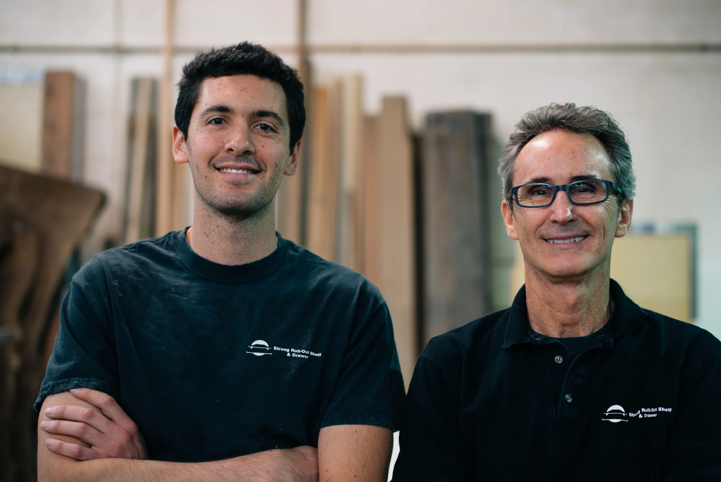 Scott Strong (left) with his father Ron Strong (right)