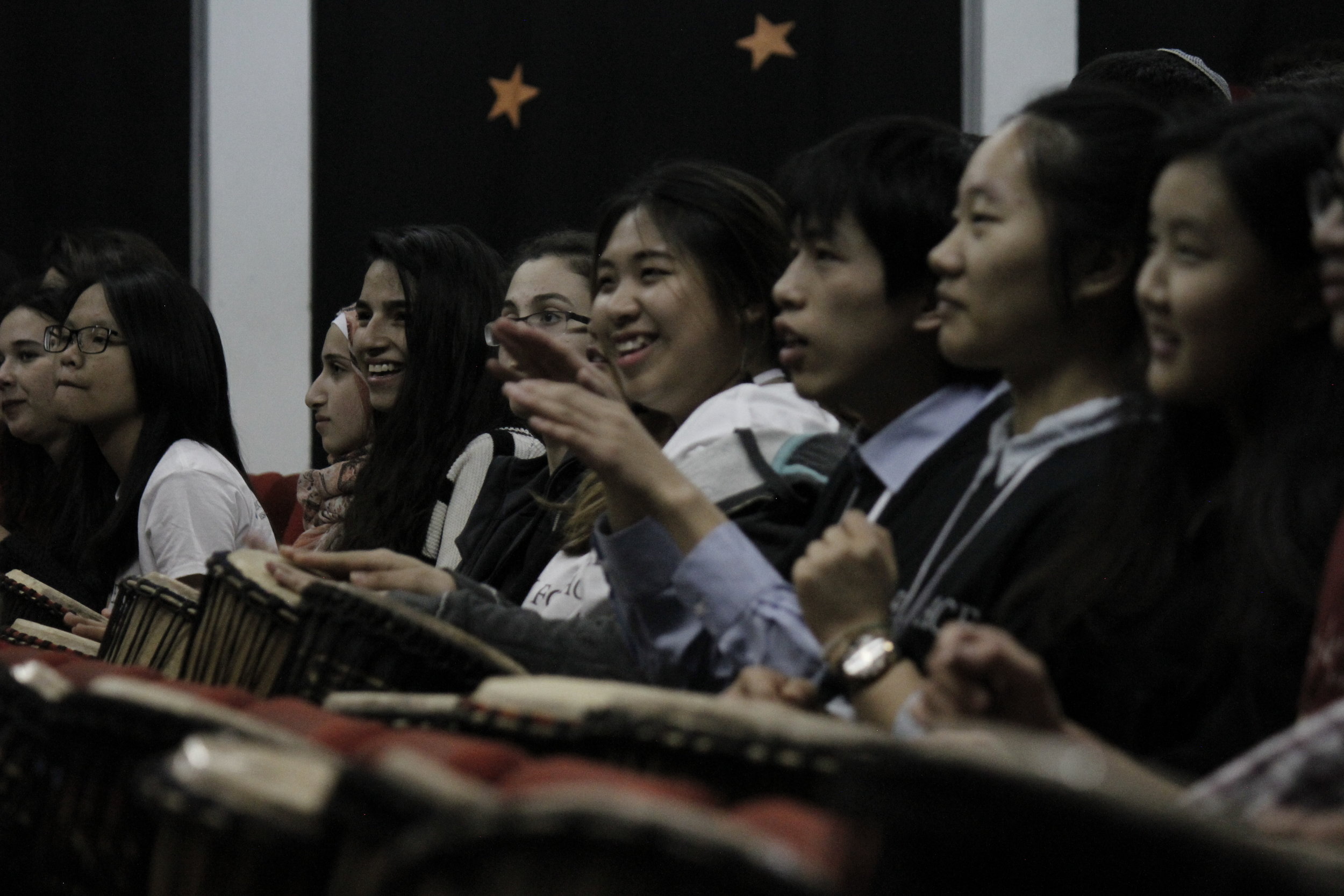 Students Drumming