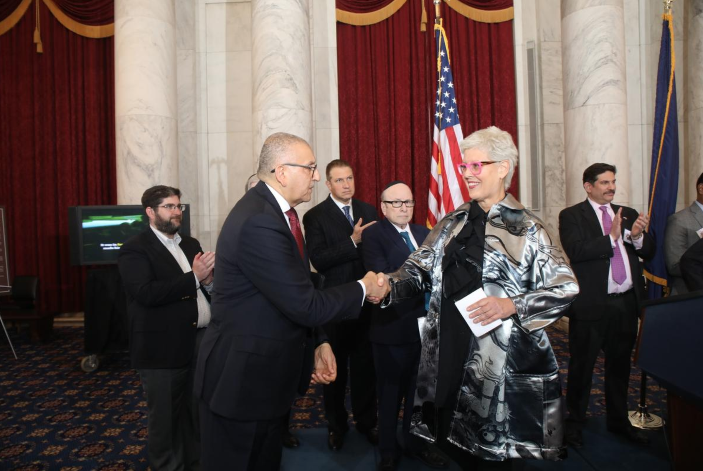 Egyptian Ambassador to USA, Yasser Reda and Tzili Charney