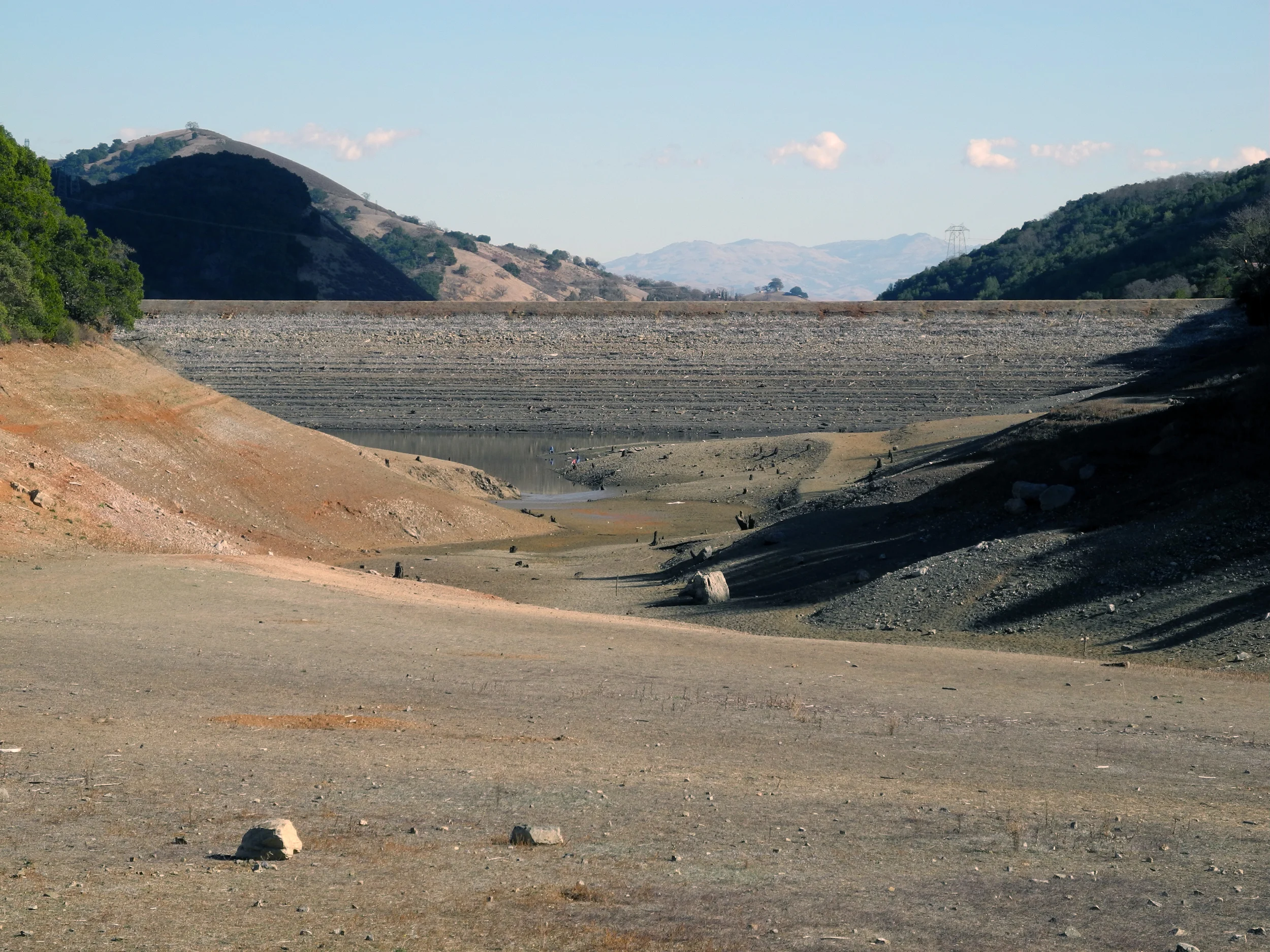 Uvas Reservoir, California. February 2014. Photo: Ian Abbott.