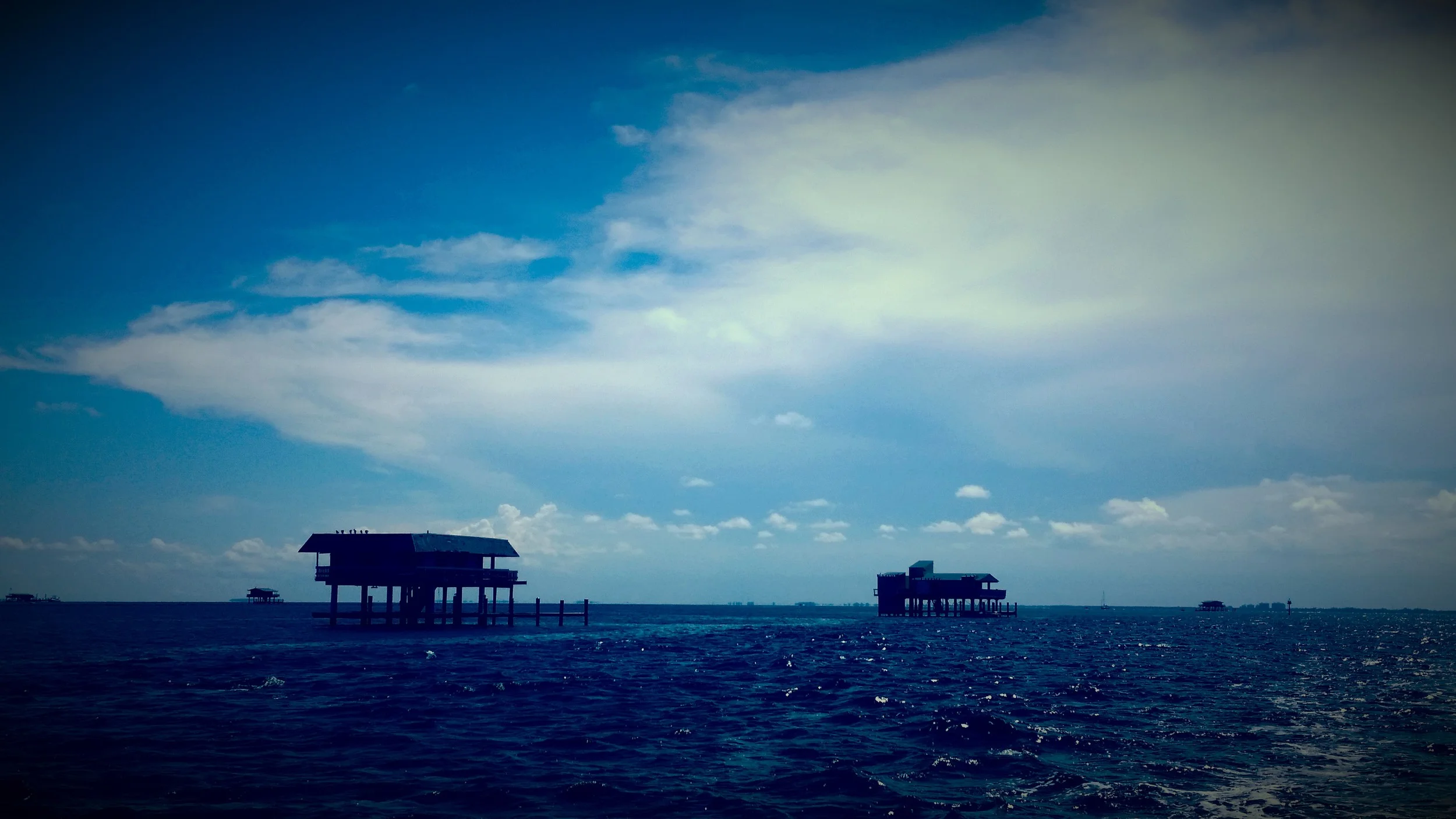 Stiltsville homes in Biscayne National Park. Photo: Ryan Stoa.