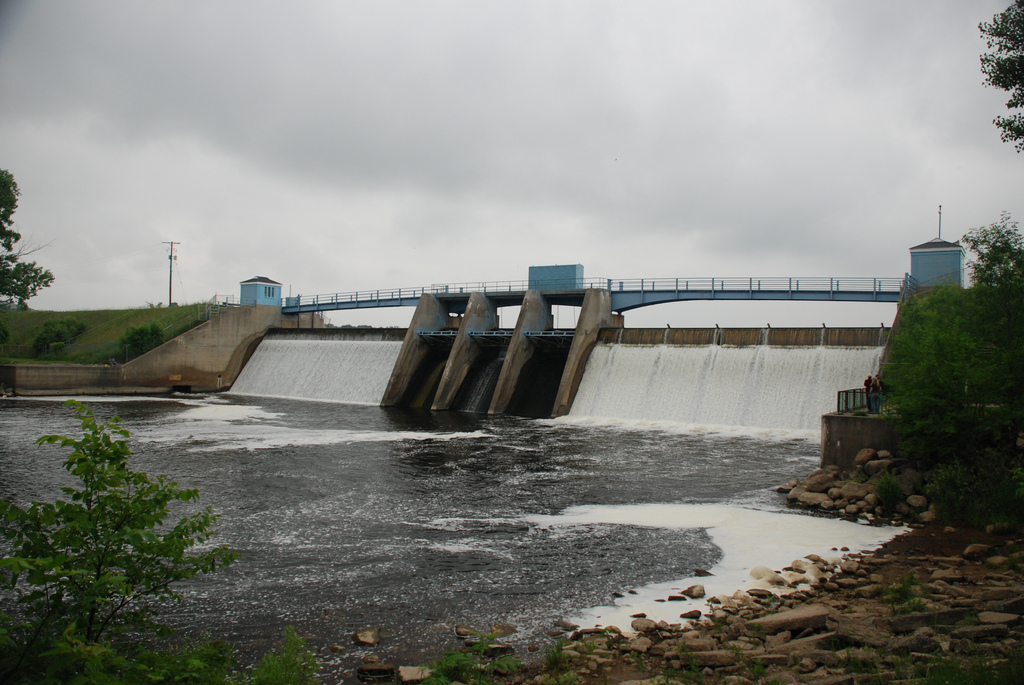 The Holloway Reservoir Dam, which supplied Flint, Michigan with water from 1955-1967 and 2013-2015. Photo: Tony Faiola. 
