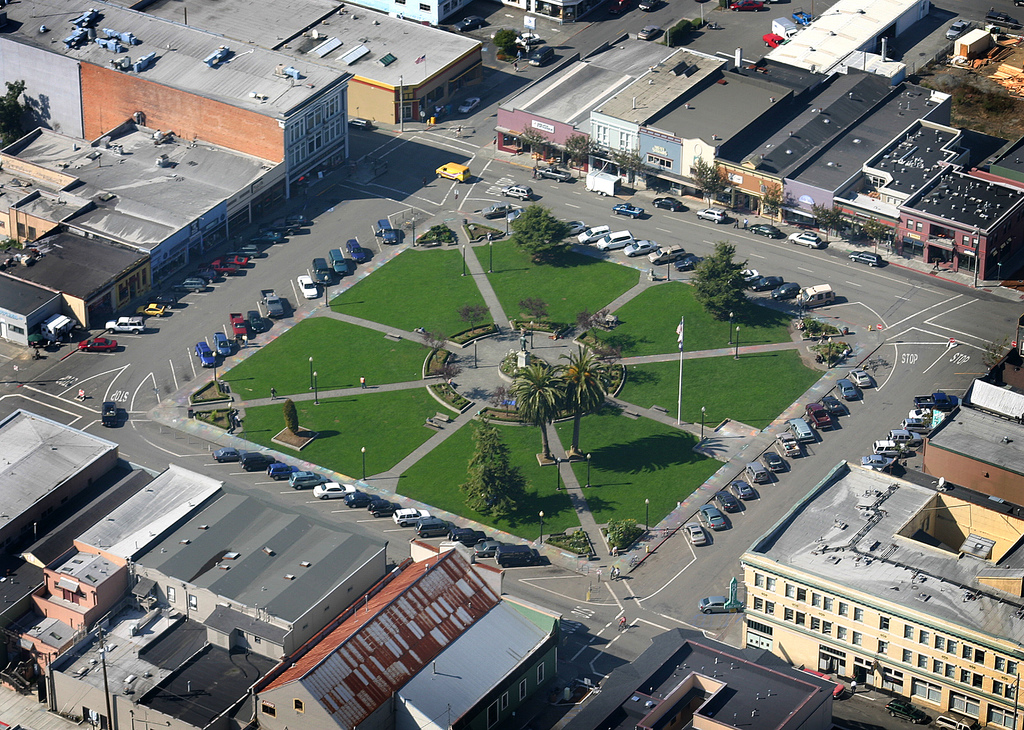 Arcata Plaza, Humboldt County, California. Photo: Terrence McNally.