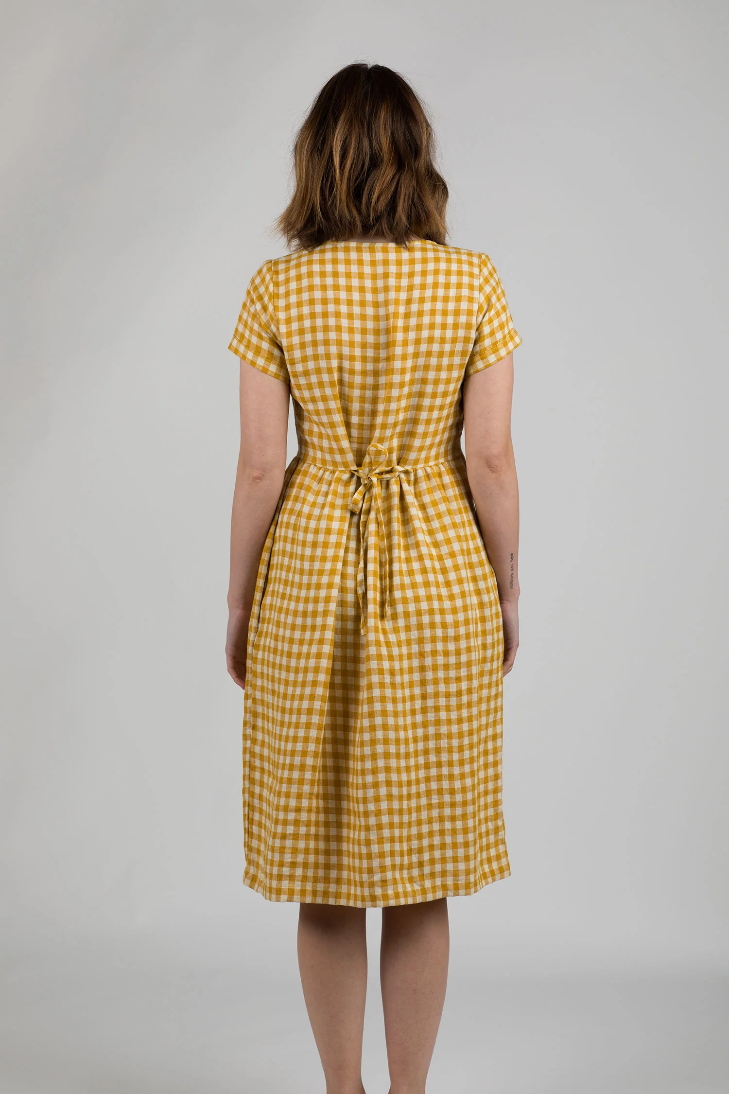 Linen-Dress- Model-No-11-Sunflower-Check-Pyne-and-Smith-04.jpg