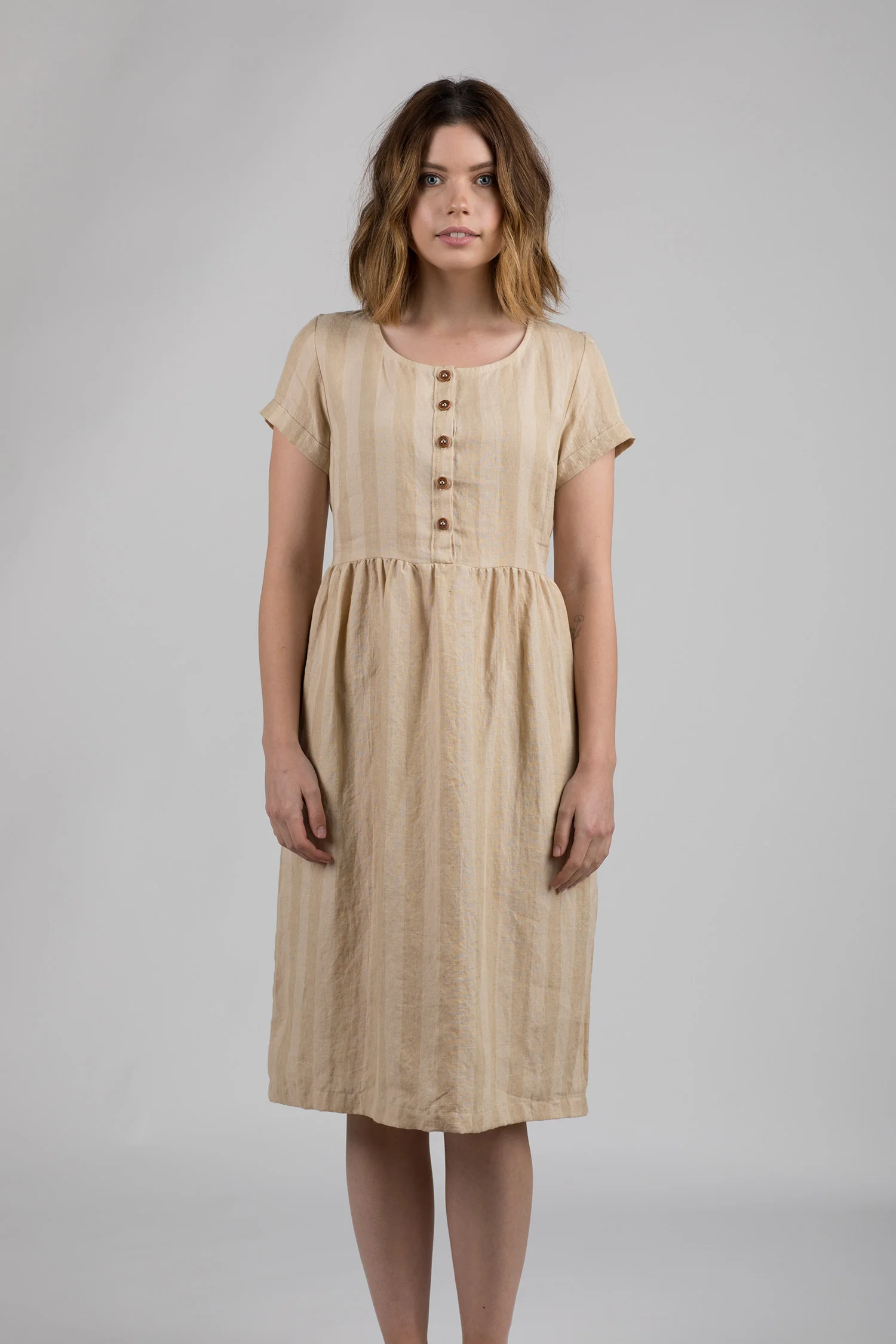 Linen-Dress- Model-No-11-Biscuit-Stripe-Pyne-and-Smith-01.jpg