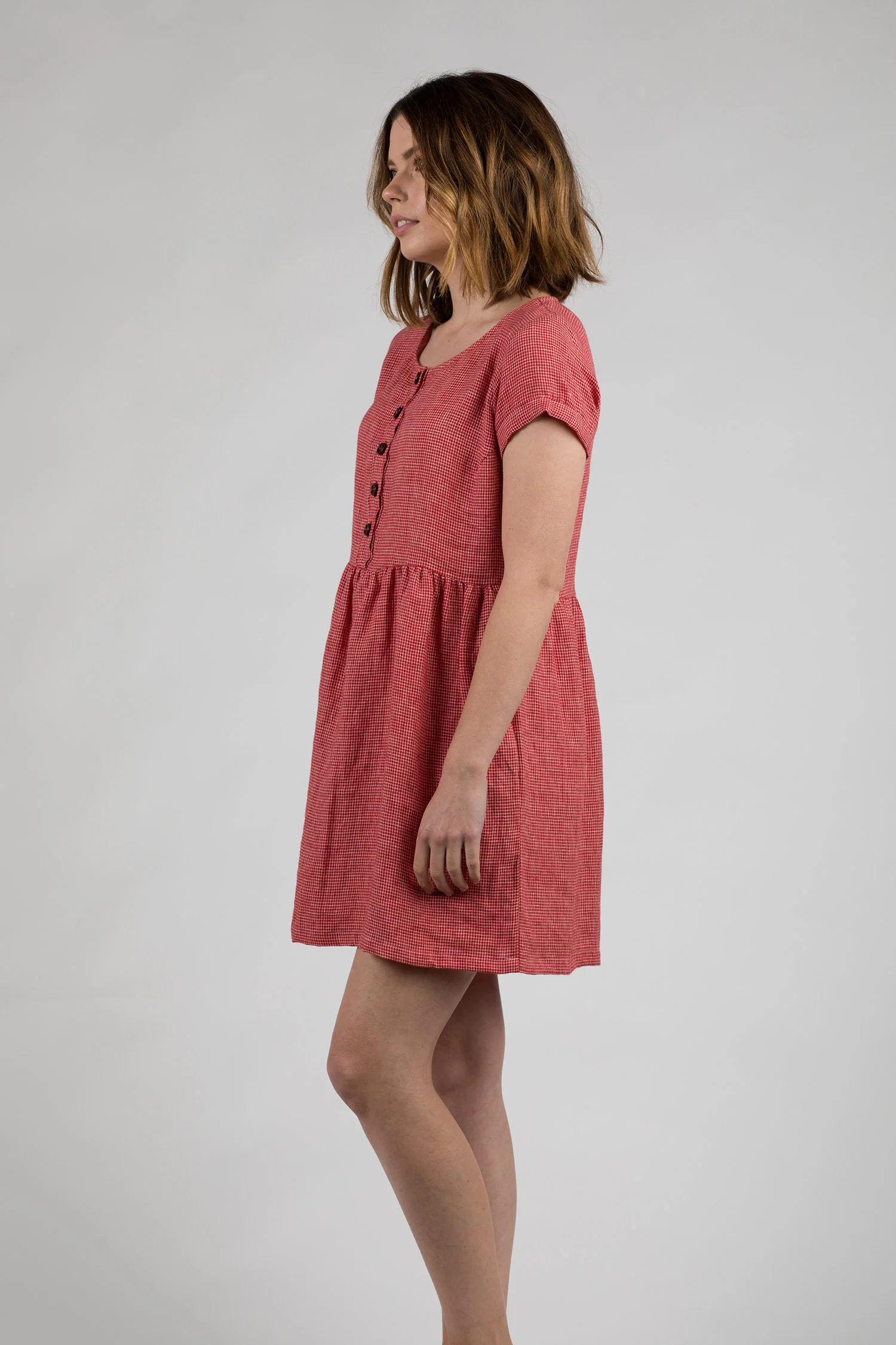 Linen-Dress- Model-No-10-Raspberry-Check-Pyne-and-Smith-02.jpg